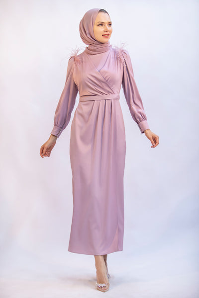 A1902 - Gül kurusu - Elbise