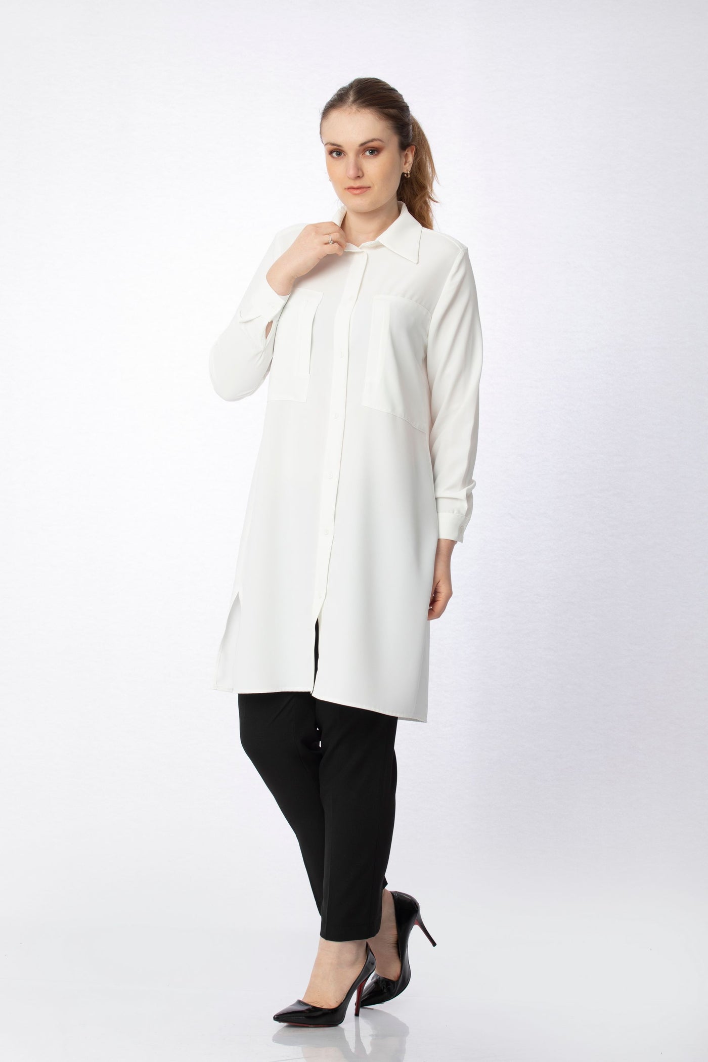 A2185 - Beyaz - Tunik